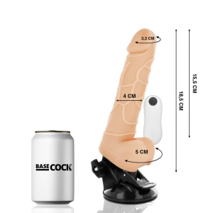 BASECOCK - РЕАЛИСТИЧЕСКИЙ ВИБРАТОР С ДИСТАНЦИОННЫМ CONTROLМ 18,5 СМ